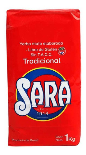 Yerba Sara Tradicional Pack X 5 Kg Envio Gratis