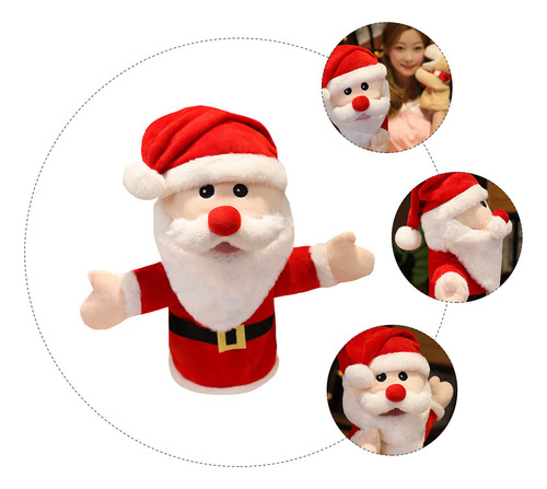 Marioneta De Mano De Peluche Marioneta De Papá Noel