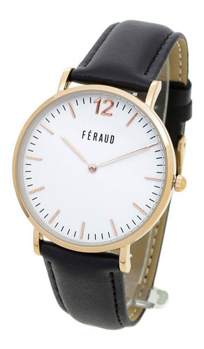 Reloj Feraud Hombre 5510 - Metal Wr30 Malla De Cuero