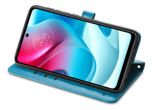 Funda De Piel Para Zte Nubia S 5g/anshin Family/ A75 4g Con Dibujos Animados De Gatos Y Perros, Con Ranura Para Tarjetas