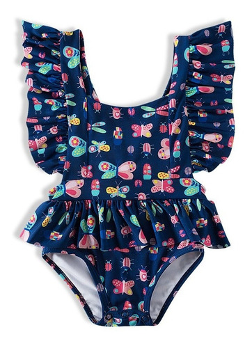 Imagem 1 de 6 de Maiô Tip Top Proteção Fps 50+ Bebe Menina Envio Imediato 961