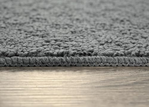 Alfombra Cuadrada Gris De Polipropileno Para Hogar