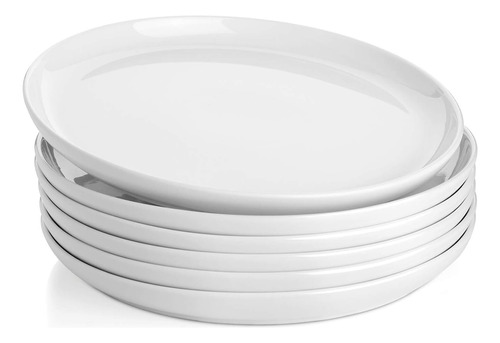 Platos Llanos Redondos De Porcelana Dulce - 10 Pulgadas - Ju