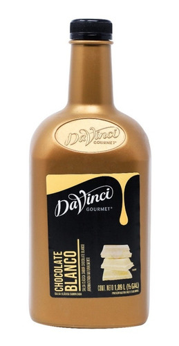 Salsa Davinci Chocolate Blanco 1.89lts  Garrafa 
