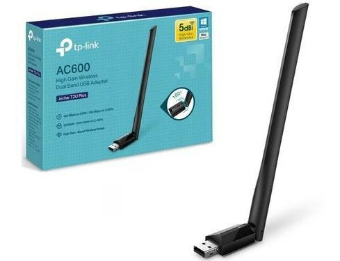Adaptador Wifi Usb Tp-link Archer T2u Plus Ac600 Dualband