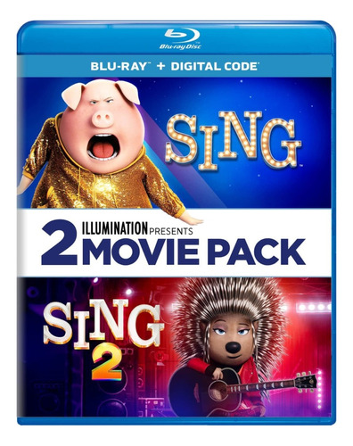 Sing / Sing 2 Blu-ray - 2xbd25 Incluye Las 5 Mini Peliculas
