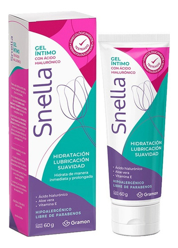 Gel Lubricante Intimo Snella Vag Humectante X 60 G