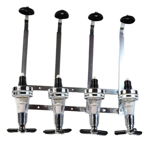 4 Botella Óptica De Montaje En Pared Soporte Dispensador