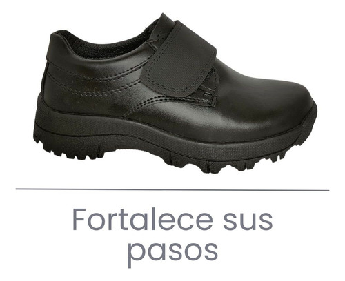 Zapato Escolar Negro Para Niños Terry Colegial Fareli