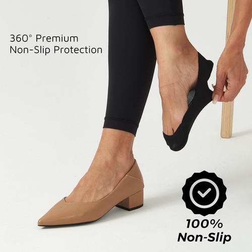 Calcetines Invisibles Para Mujer, Algodón, Antideslizantes