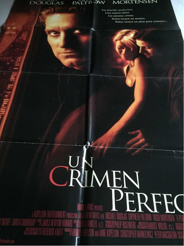 Poster Un Crimen Perfecto Vigo Morthensen M Douglas Original