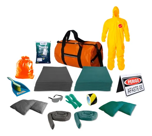 comprar Kit Mitigação P\u002F Vazamento De Químico E Geral Bolsa 50 L