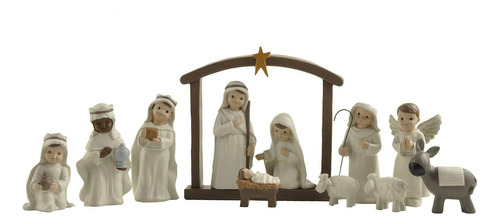 Ennas 12 Piezas De Pesebre Pequenas Figuras Para Belenes, Re