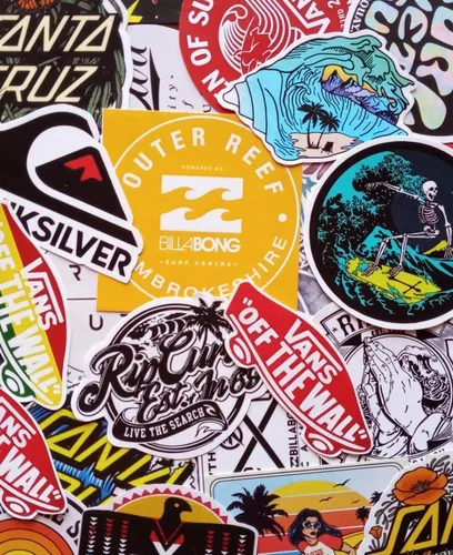 Stickers Calcomanias Pegatinas De Vans Billabong 20 U