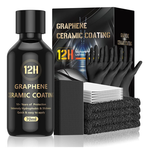 Sellador Ceramico Con Grafeno Para Autos C/ Kit -70ml 