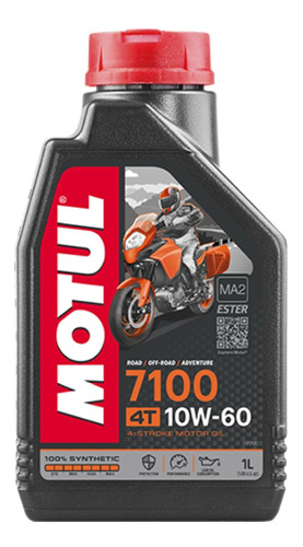 Aceite De Motor A Gasolina 4 Tiempos Motul 7100 10w60 1l