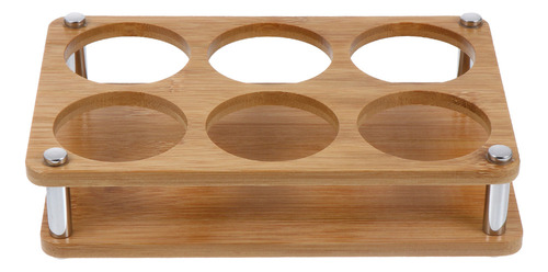 Sc Soporte De Vidrio Con Portavasos De Arce