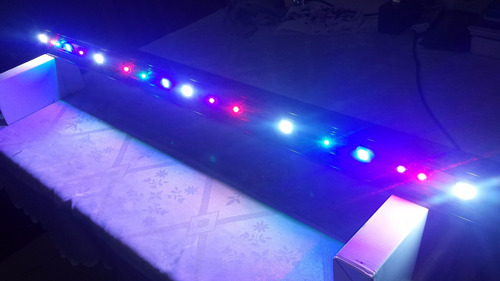 2 Led Hibrido 10w Acuario Royal Blue Y Blanco De 10000k -$10