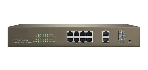 Switch Stc 8 Puertos Poe 10/100mbps + 2 Puertos Ethernet 