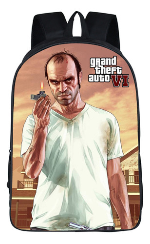 Nuevo Juego Gta5 Peripheral Student Schoolbag Creative Polye