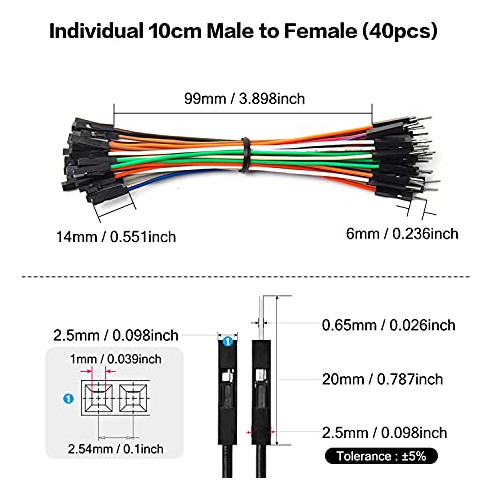 Pack 40 Jumper Wires Dupont 10cm Para Arduino Y Raspberry