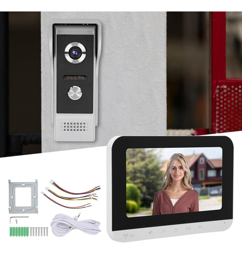 Sistema De Timbre Con Vídeo, Intercomunicador Tft Lcd 7