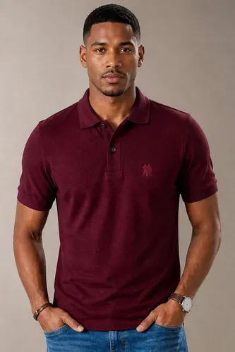 Polo Piquet Texturizada Polo Wear Vinho G
