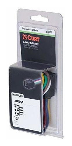 Curt 58037 Conector De 6 Vias Cuadradas