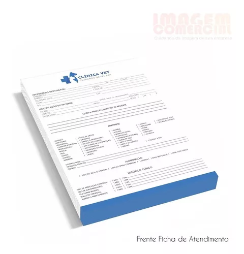 Bloco de Anamnese - Odontologia (Modelo 01)