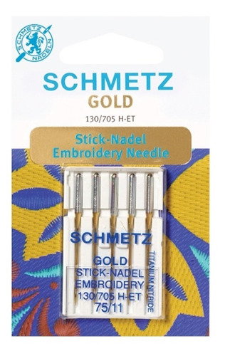 Agujas Schmetz Especiales Para Bordadora Familiar (3 Pack)