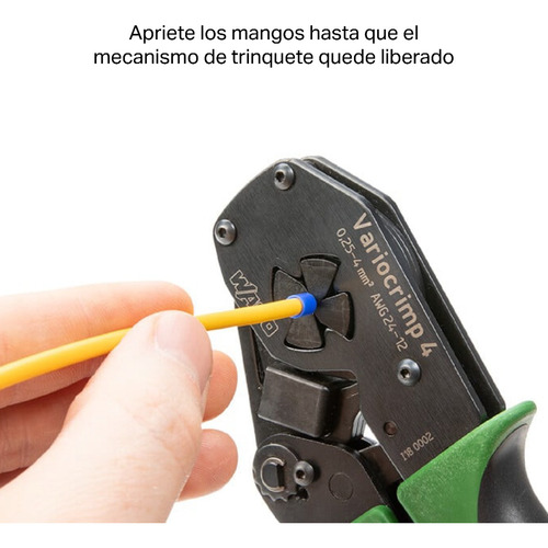 Pinza De Corte Wago 206-1204 Goma Color Negro