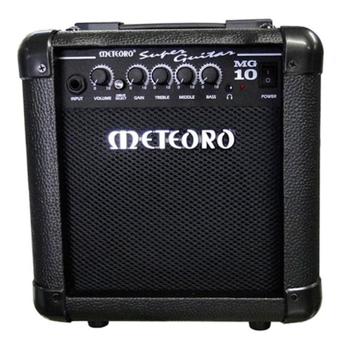Amplificador Meteoro Super Guitar MG 10 Transistor para guitarra de 10W color negro 110V/220V