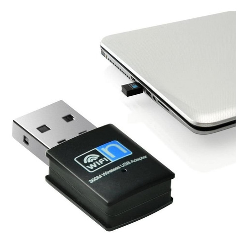 Adaptador Wifi Usb Mini 300 Mbps Placa Red Inalambrica