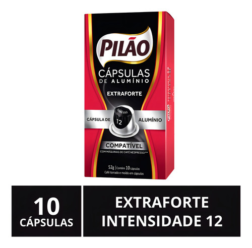 Cápsulas Para Nespresso®, Café Pilão, Extra Forte