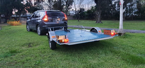 Tráiler Rebatible Único. 2 Motos/cuatri