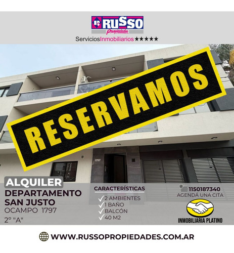 Departamento Dos Ambientes A Estrenar En Alquiler