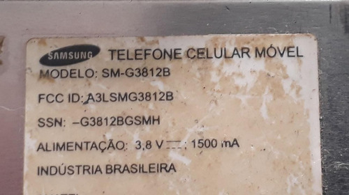 Celular Samsung Sm-g3812b Para Retirada De Peças Jsa