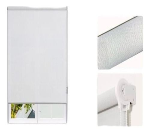 Cortina Roller Enrollable 80x240 Cm Un Paño Uv-luz Natural