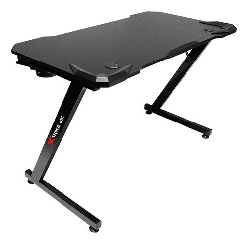 Imagen 3 de 7 de Escritorio Gaming Xtrike-me Dk-02bk Metalica Tablero Pb 15mm Color Negro