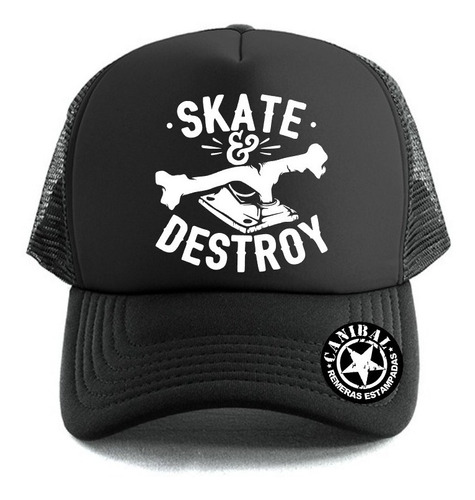 Gorras Trucker Skate And Destroy Remeras Estampadas Canibal