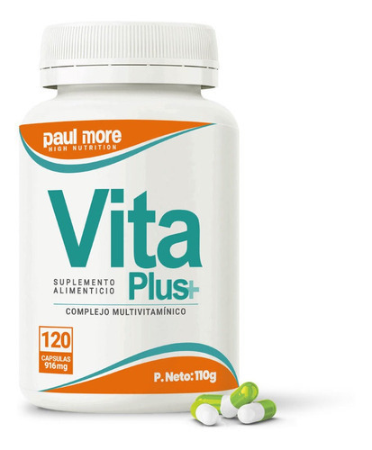 Multivitamínico Vita Plus 120 Caps Sin Sabor