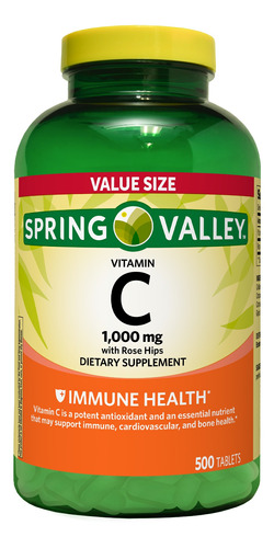 Vitamina C 1000 Mg Spring Valley - Unidad a $152386