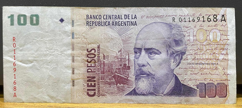 Billete De 100 Pesos Convertibles De Reposición 2002