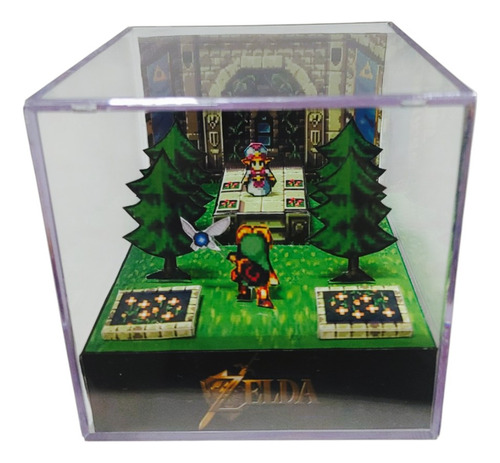 Cubo Diorama 2d Zelda