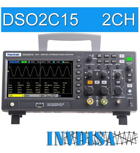 Osciloscopio Hantek Dso2d15 , 2 Canales, 150 Mhz (Usado)