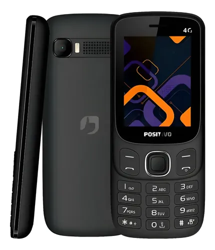 Celular Simples Para Idoso Positivo P41 4g Orginal Preto