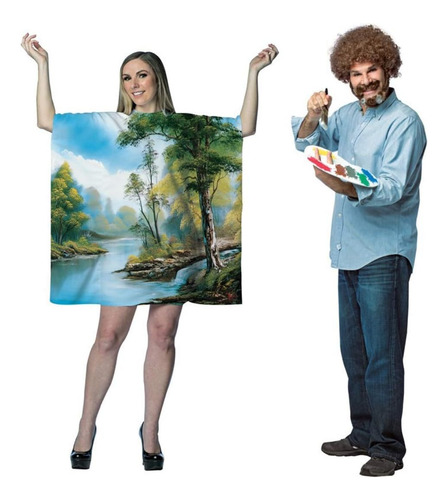 Conjunto De Disfraces Para Parejas De Artistas De Bob Ross