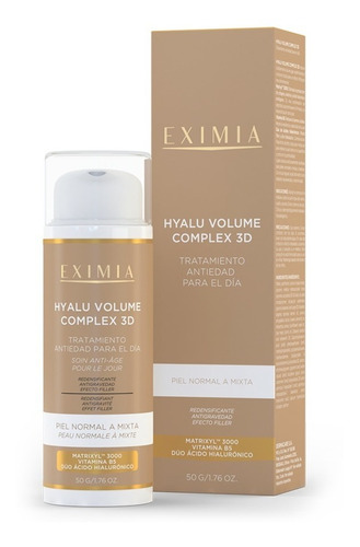 Eximia Hyalu Volume Complex 3d Uv Crema De Día Fps30 X 50g
