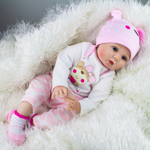 Bebe Reborn Muñeca 57 Cm Silicon Tela Entrega Inmediata En