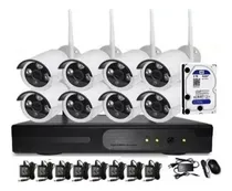 Comprar Kit 8 Cámaras Wifi 1080p Hd Disco 2tb Purpura Matko Color Blanco